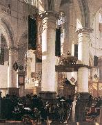 WITTE, Emanuel de Interior of a Church USA oil painting artist